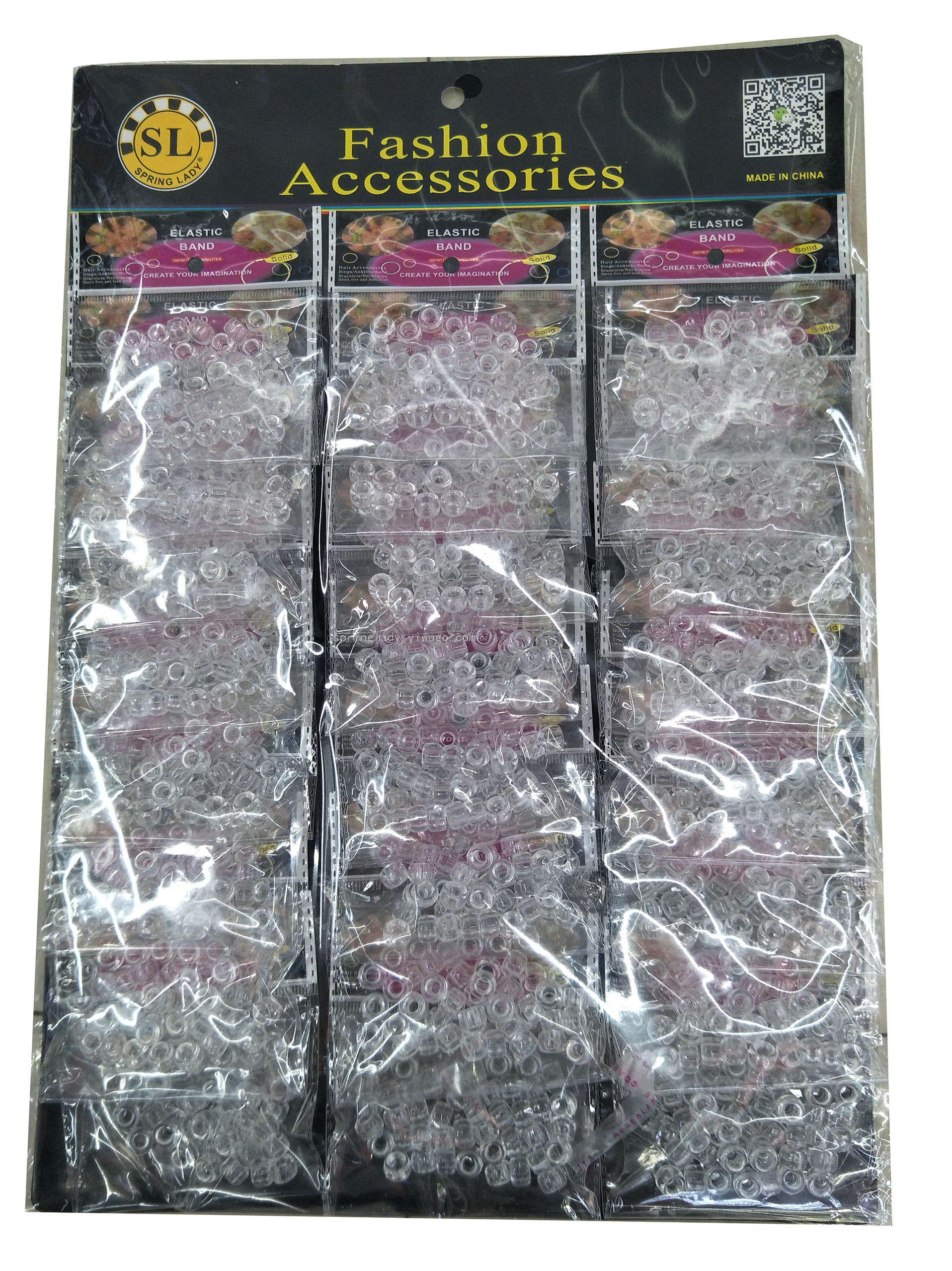 Transparent round Straight Hole Plastic DIY Handmade Jewelry Accessories Loose Beads Hair Extension Beads Wig Part SPRING LADY Transparent round Straight Hole Plastic DIY Handmade Jewelry Accessories Loose Beads Hair Extension Beads Wig Part SPRING LADY