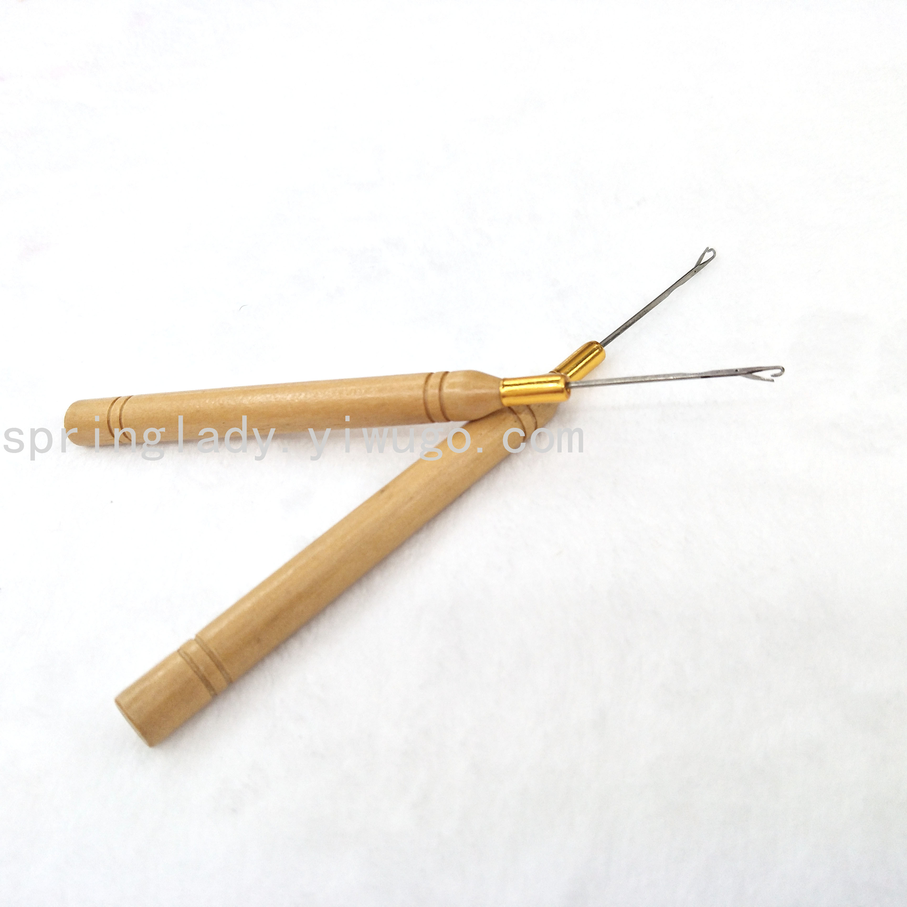 Hair Extension Tools Hair Extension Special Wooden Handle Crochet Wig Crochet Beading Needles Special Crochet Needle Hair Extension Machine