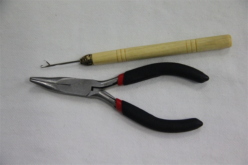 Hair extension pliers and crochet wig extensions Hair extension pliers and crochet wig extensions