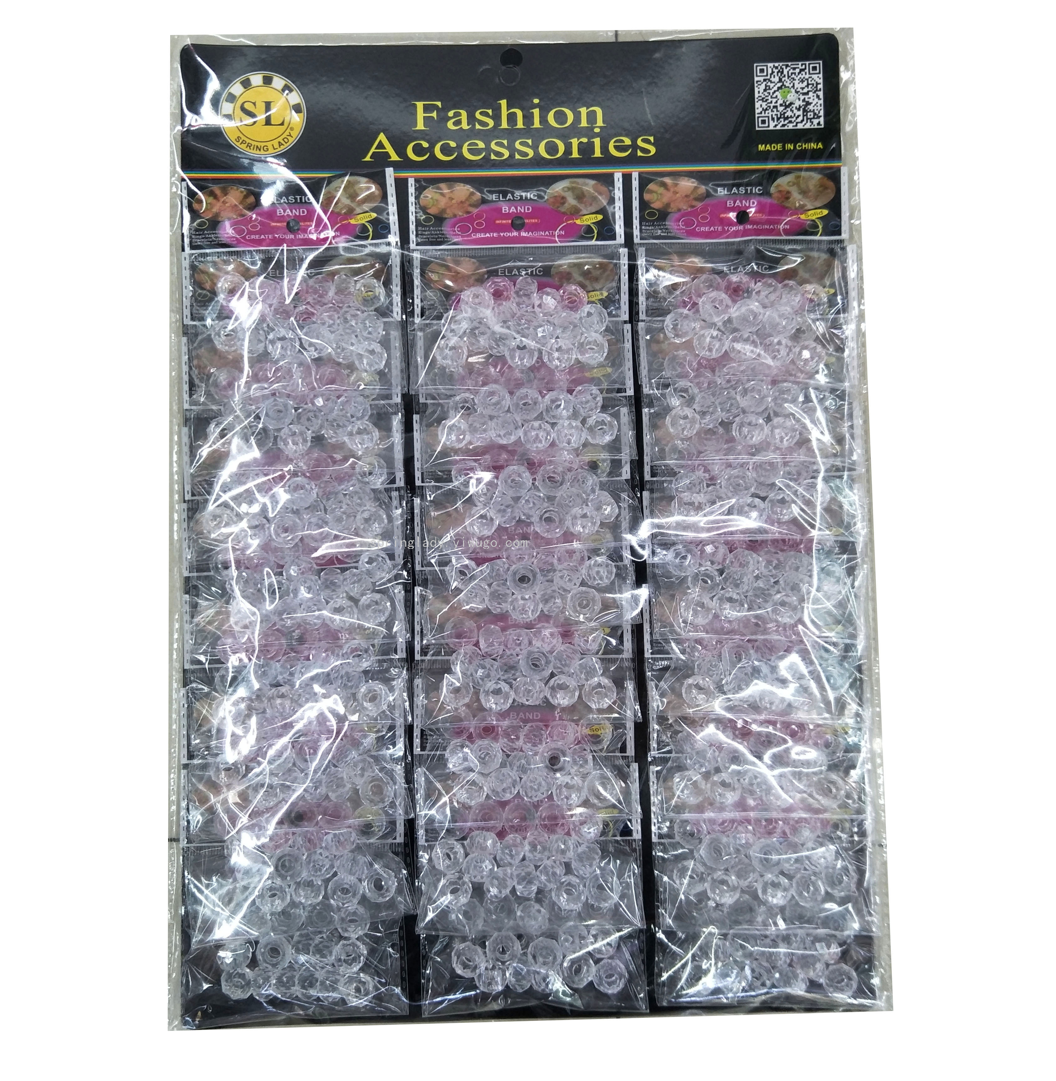 Transparent round Straight Hole Plastic Beads DIY Handmade Jewelry Accessories Loose Beads Hair Extension Beads Wig Part SPRING LADY Transparent round Straight Hole Plastic Beads DIY Handmade Jewelry Accessories Loose Beads Hair Extension Beads Wig Part SPRING LADY
