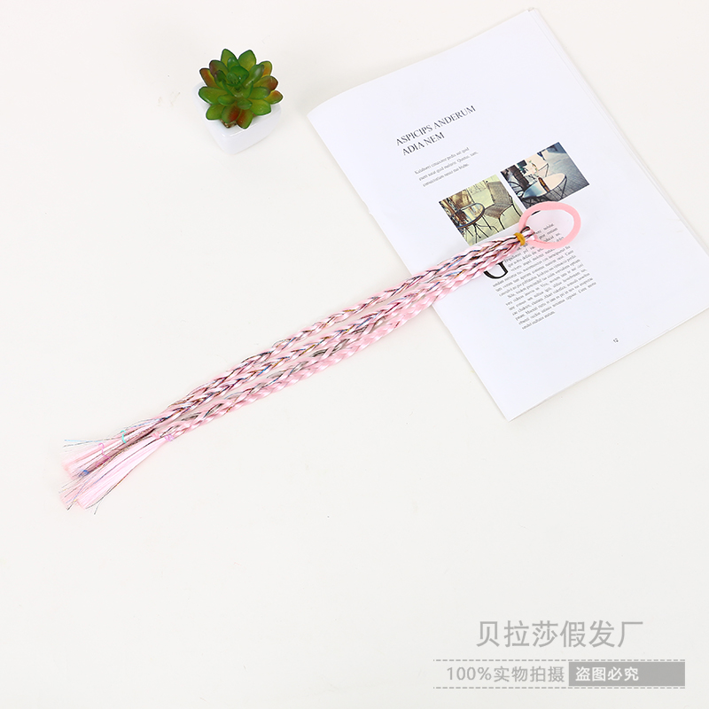 Wig Dreadlocks Women&#039;s Ponytail Color Braid Fashion Children&#039;s Hair Extension Gradient Color Hip Hop Twist Braid Ethnic Style