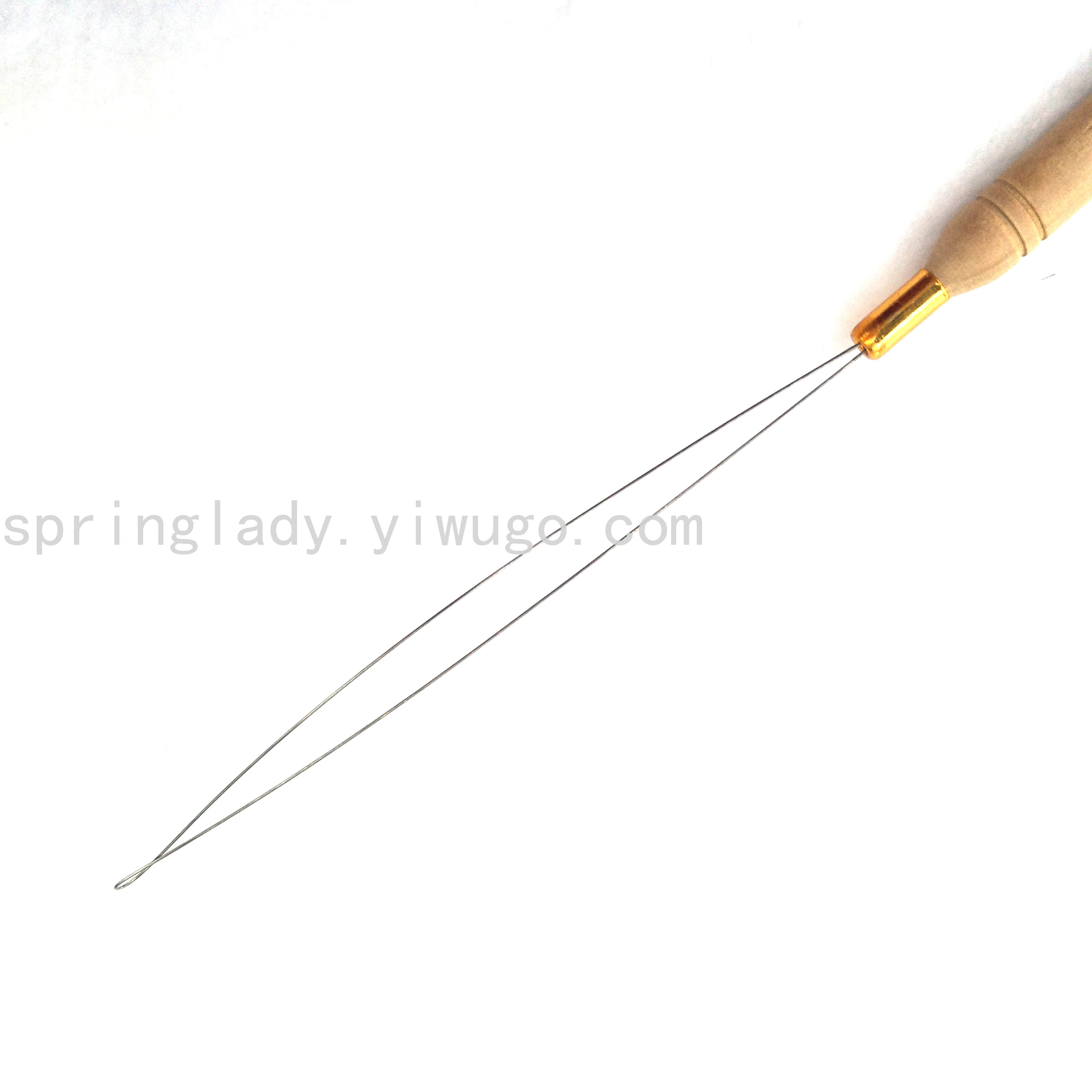 Hair Extension Tools Hair Extension Special Wooden Handle Crochet Wig Crochet Beading Needles Special Crochet Needle Hair Extension Machine
