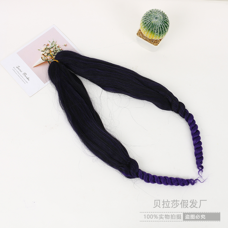 Ponytail Hair Extension Mid-Length Light Hair Women&#039;s Short Horse Tail Hair Replacement Wig Sweet Gradient Waves Roll