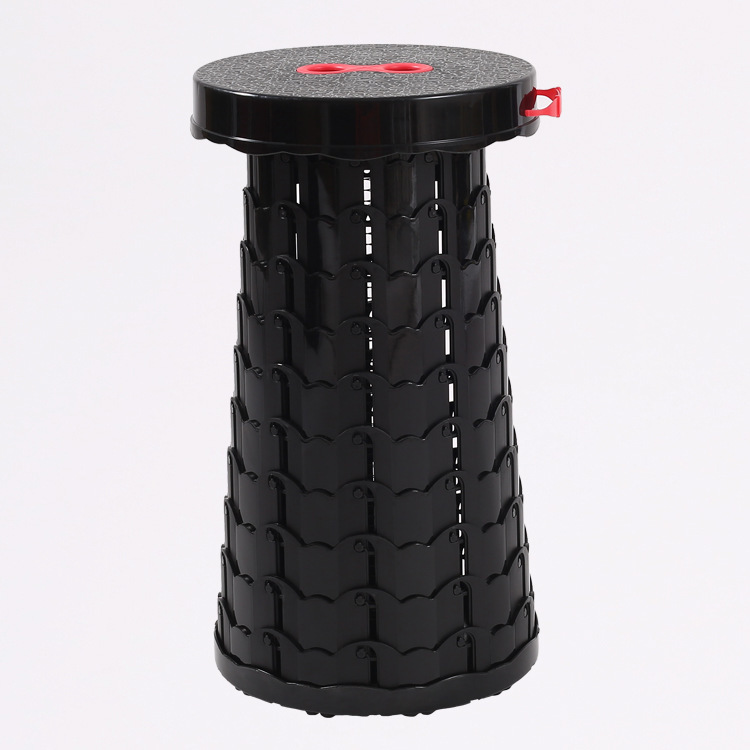 New Multifunctional Outdoor Camping Fishing Sketch Stool Adjustable Retractable Portable Travel Folding Stool Queuing Artifact