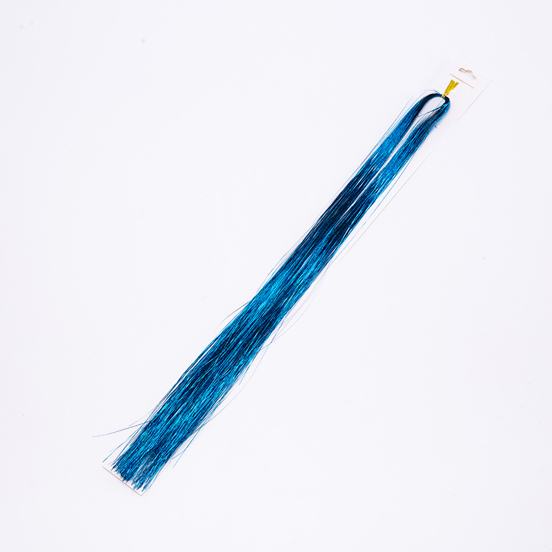 New Seamless Gold Silk Hair Extension Strip Korean Fashion Colorful Wig Colorful Gold Strip Shiny Colorful Wholesale