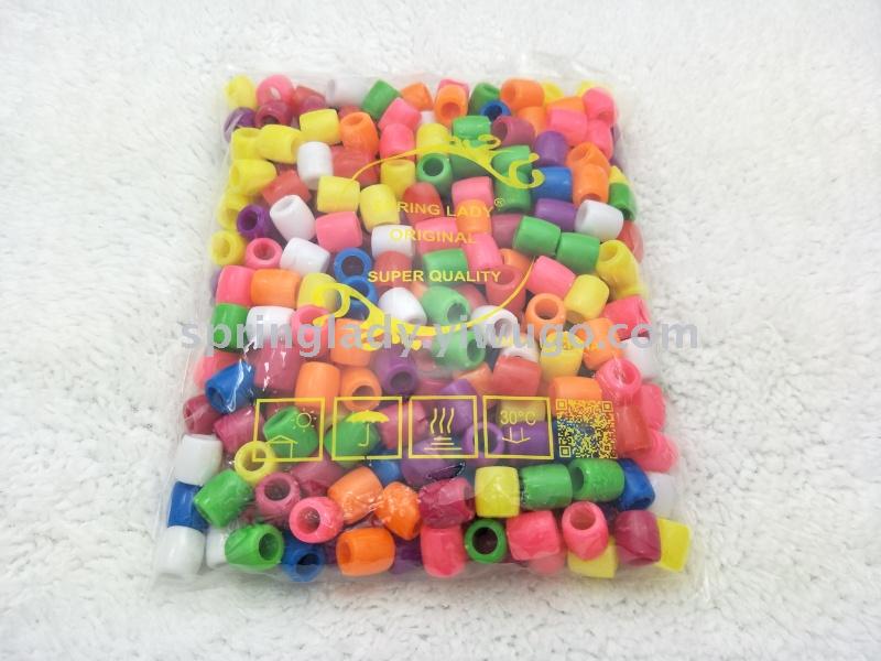 Colored round Straight Hole Plastic Beads DIY Handmade Jewelry Accessories Loose Beads Hair Extension Beads Wig Part SPRING LADY Colored round Straight Hole Plastic Beads DIY Handmade Jewelry Accessories Loose Beads Hair Extension Beads Wig Part SPRING LADY