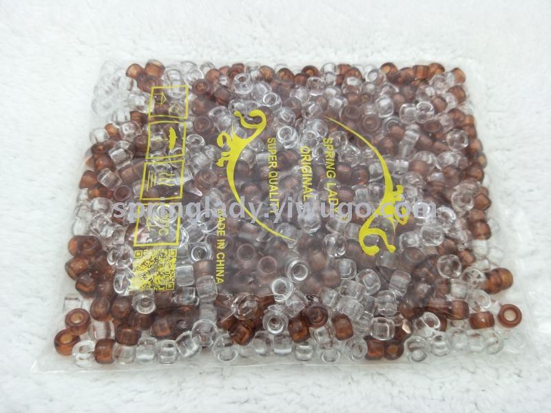 Colored round Straight Hole Plastic Beads DIY Handmade Jewelry Accessories Loose Beads Hair Extension Beads Wig Part SPRING LADY Colored round Straight Hole Plastic Beads DIY Handmade Jewelry Accessories Loose Beads Hair Extension Beads Wig Part SPRING LADY