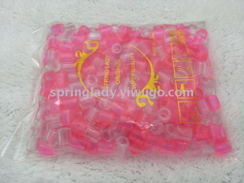 Colored round Straight Hole Plastic Beads DIY Handmade Jewelry Accessories Loose Beads Hair Extension Beads Wig Part SPRING LADY Colored round Straight Hole Plastic Beads DIY Handmade Jewelry Accessories Loose Beads Hair Extension Beads Wig Part SPRING LADY