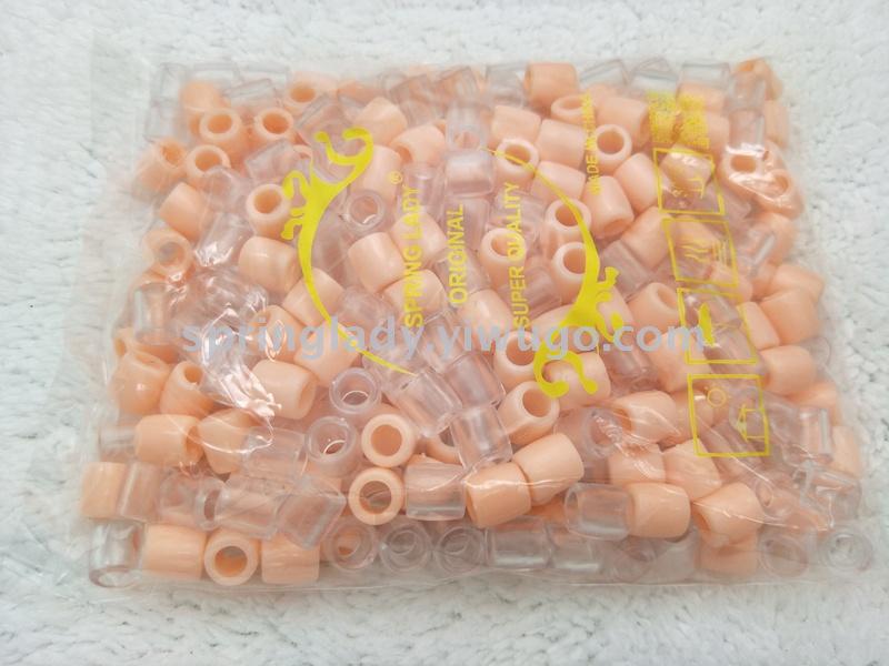 Colored round Straight Hole Plastic Beads DIY Handmade Jewelry Accessories Loose Beads Hair Extension Beads Wig Part SPRING LADY Colored round Straight Hole Plastic Beads DIY Handmade Jewelry Accessories Loose Beads Hair Extension Beads Wig Part SPRING LADY