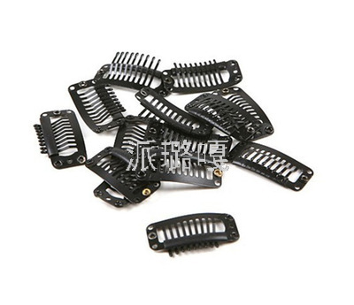 3.2cm Three-Eye 9-Tooth Water Drop Hair Extension Clip BB Clip Hair Clip Wig Clip
