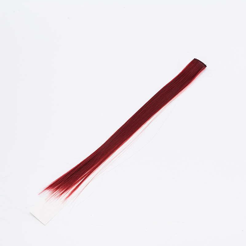 2020 New High-Temperature Fiber Solid Color One-Piece Color Wig Set Single Card Wig Set Multi-Color Hair Extension Wholesale 2020 New High-Temperature Fiber Solid Color One-Piece Color Wig Set Single Card Wig Set Multi-Color Hair Extension Wholesale