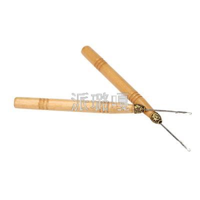 Wholesale Hair Extension Tools Crochet Hair Extension Special Wooden Handle Crochet Wig Crochet Wooden Handle Crochet
