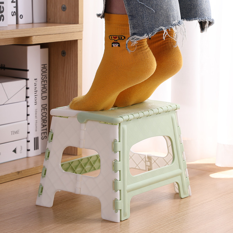 Folding stool for children bathroom small stool for adults portable plastic folding stool