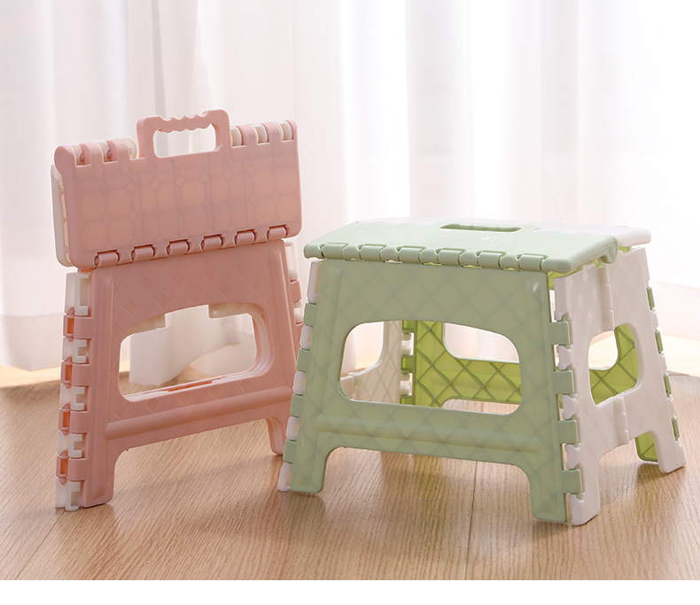 Folding stool for children bathroom small stool for adults portable plastic folding stool