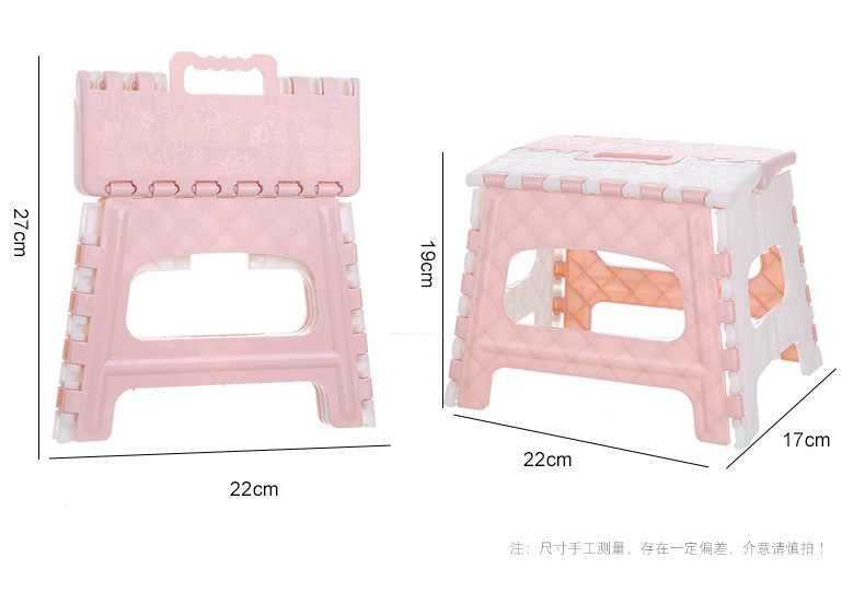 Folding stool for children bathroom small stool for adults portable plastic folding stool