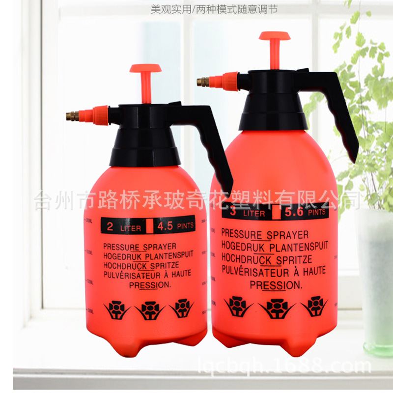 Factory Direct Sales Handheld Pneumatic Sprayer 1L1.5 L2l3l Sprinkling Can Kettle Plastic Small Spray Bottle Sprinkling Can Gardening Supplies
