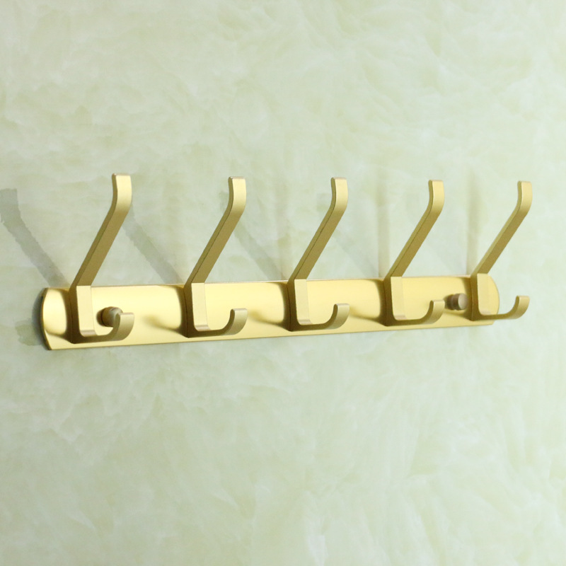 Aluminum Towel Rack Bath Towel Rack European-Style Luxury Gold Storage Rack Bathroom Bathroom Bathroom Bathroom Pendant Set