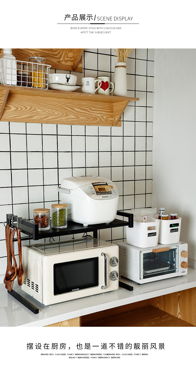 Oven Storage Rack Retractable Microwave Oven Rack Kitchen Storage Rack Kitchen Microwave Oven Storage Rack Floor