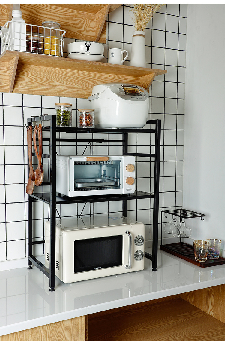 Oven Storage Rack Retractable Microwave Oven Rack Kitchen Storage Rack Kitchen Microwave Oven Storage Rack Floor