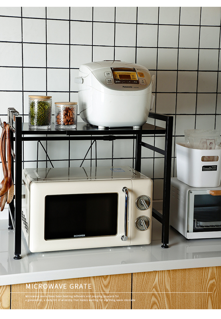 Oven Storage Rack Retractable Microwave Oven Rack Kitchen Storage Rack Kitchen Microwave Oven Storage Rack Floor