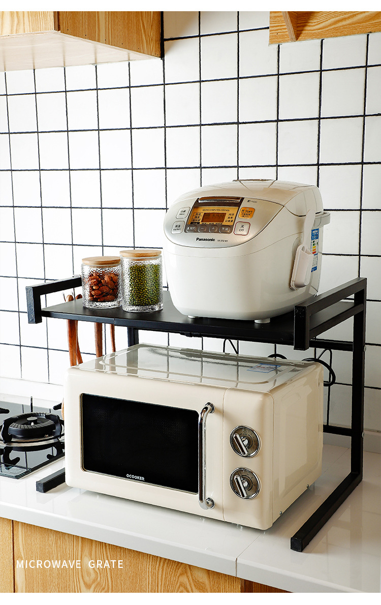 Oven Storage Rack Retractable Microwave Oven Rack Kitchen Storage Rack Kitchen Microwave Oven Storage Rack Floor