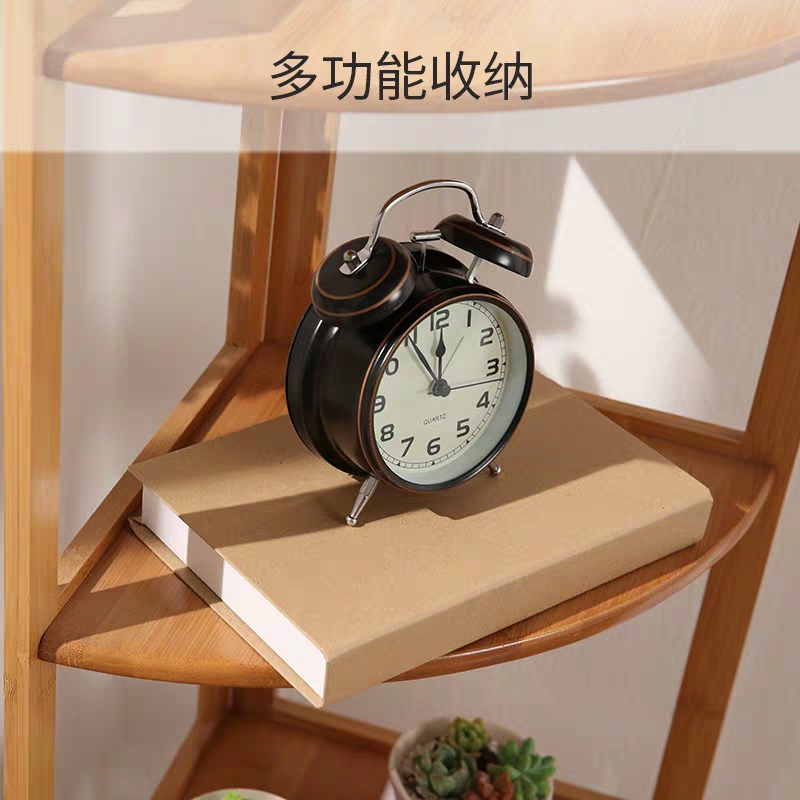 Bamboo Tripod Pastoral Storage Triangle Cabinet Storage Rack Furniture Multi-Purpose Tripod Zjj34b
