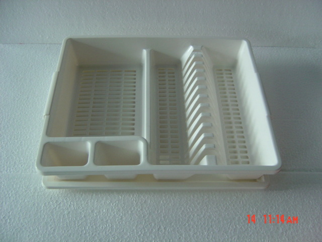 Household Kitchen Drain Bowl Rack Multi-Functional Tableware Storage Rack Tableware Plastic Drip Dish Rack with Chassis