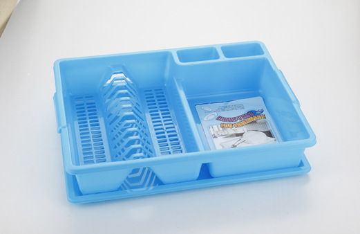 Household Kitchen Drain Bowl Rack Multi-Functional Tableware Storage Rack Tableware Plastic Drip Dish Rack with Chassis