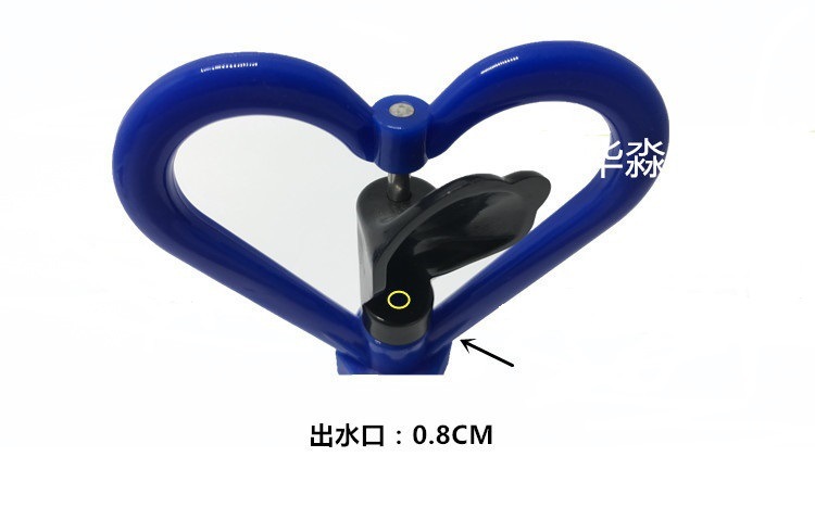 Heart-shaped sprinkler butterfly - shaped plastic shower sprinkler with steel bead drip irrigation automatic sprayer