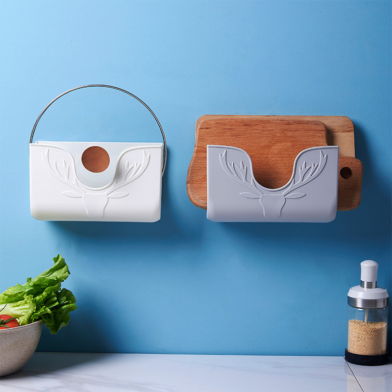 Kitchen Storage Rack Pot Lid Shelf Fashion Punch-Free Toilet Tissue Storage Rack Multi-Functional Chopping Board Rack