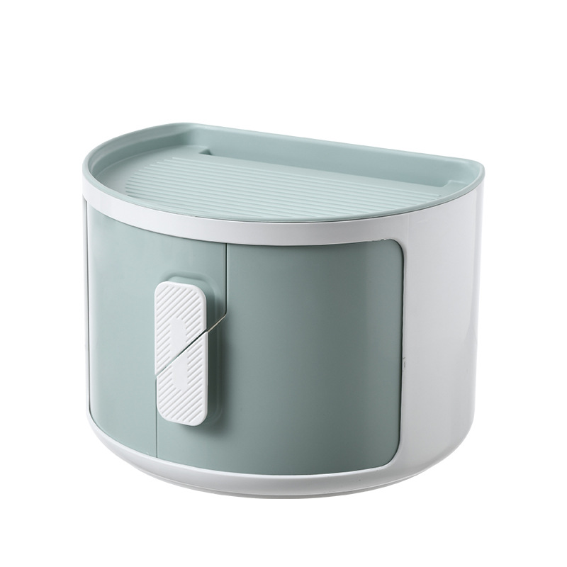 Toilet Creative Daily Necessities Wall-Mounted Tissue Box Toilet Paper Storage Rack Toilet Paper Box Waterproof Towel Rack