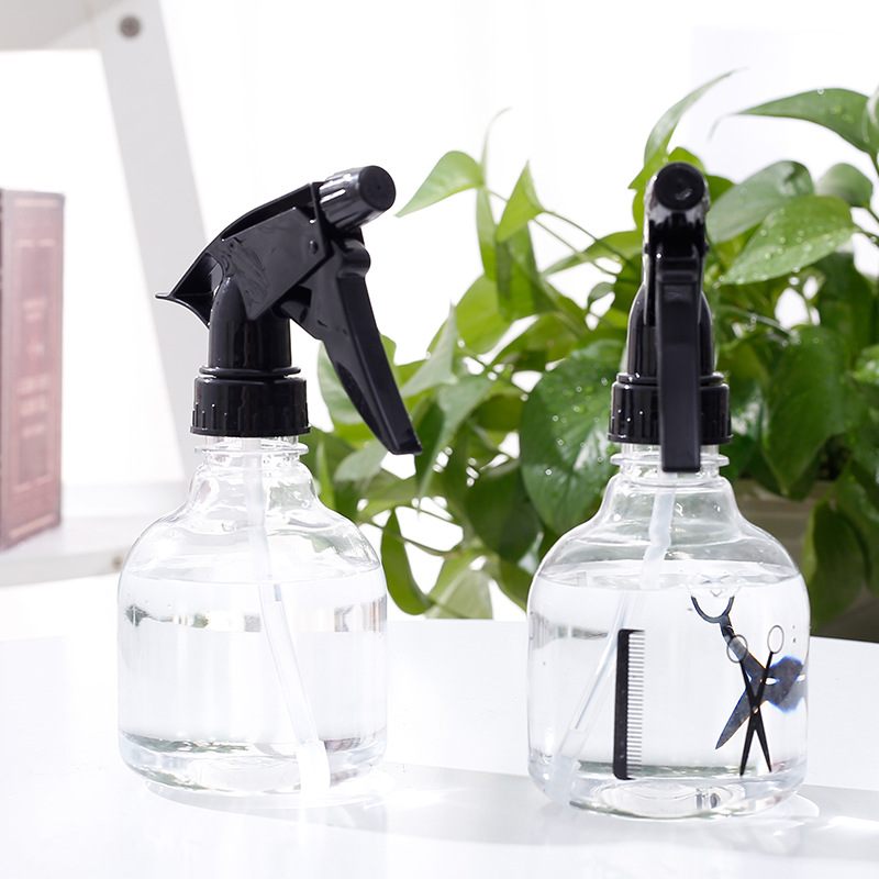 Hairdressing Spray Scissors Plastic Transparent Sprinkling Can 250ml Hair Salon Barber Professional Spray Bottle Ultra-Fine Sprayer Wholesale