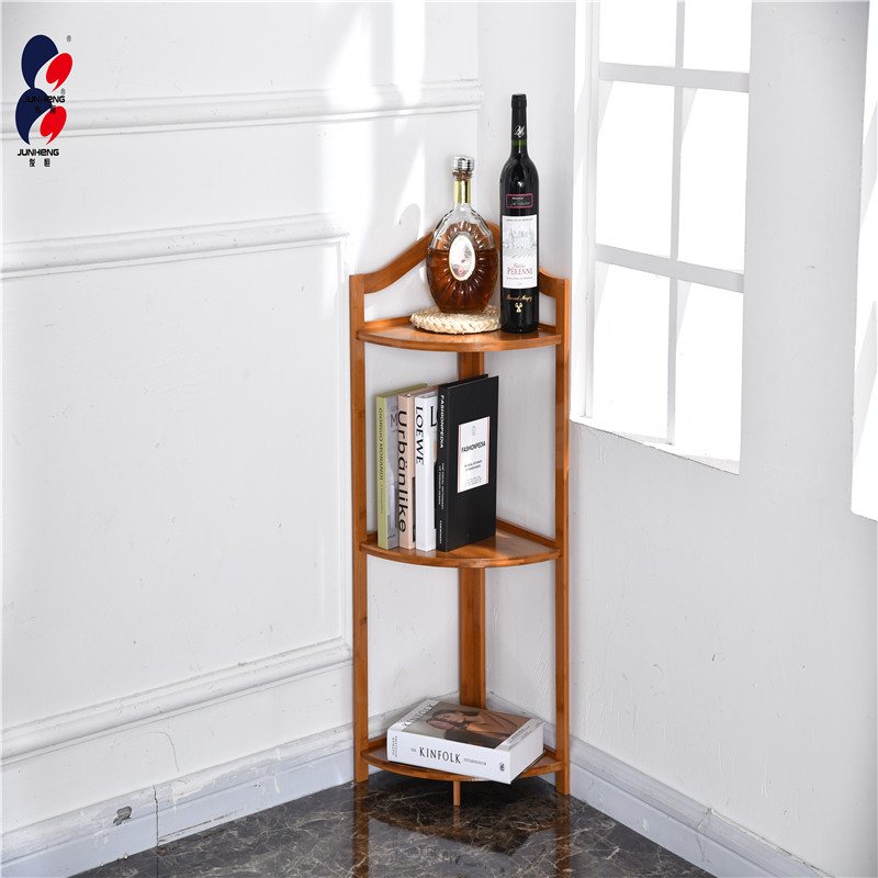 Bamboo Kitchen Storage Rack Triangle Corner Kitchen Storage Rack Oven Rack Solid Wood Storage Rack New Bamboo