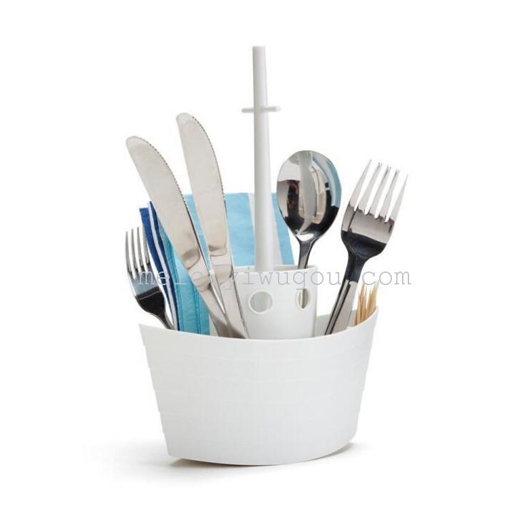 Ship tableware box / knife rack, kitchen shelf, sailing desktop storage rack