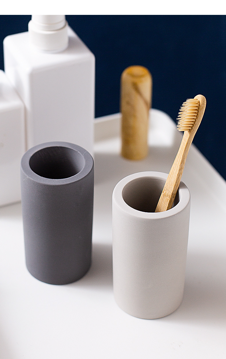 Senhuo Sovo Diatomite Toothbrush Cup Storage Rack Absorbent Absorbent Toothbrush Holder Bathroom Storage Tool Factory Wholesale Senhuo Sovo Diatomite Toothbrush Cup Storage Rack Absorbent Absorbent Toothbrush Holder Bathroom Storage Tool Factory Wholesale