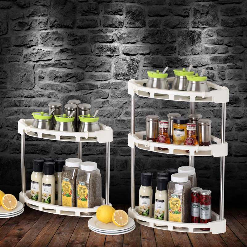 Triangle Storage Rack Thickened Material Kitchen Bathroom Tripod Simple Fashion Home Corner Shelf Wholesale