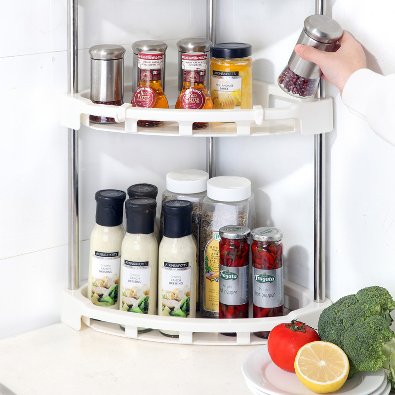 Triangle Storage Rack Thickened Material Kitchen Bathroom Tripod Simple Fashion Home Corner Shelf Wholesale