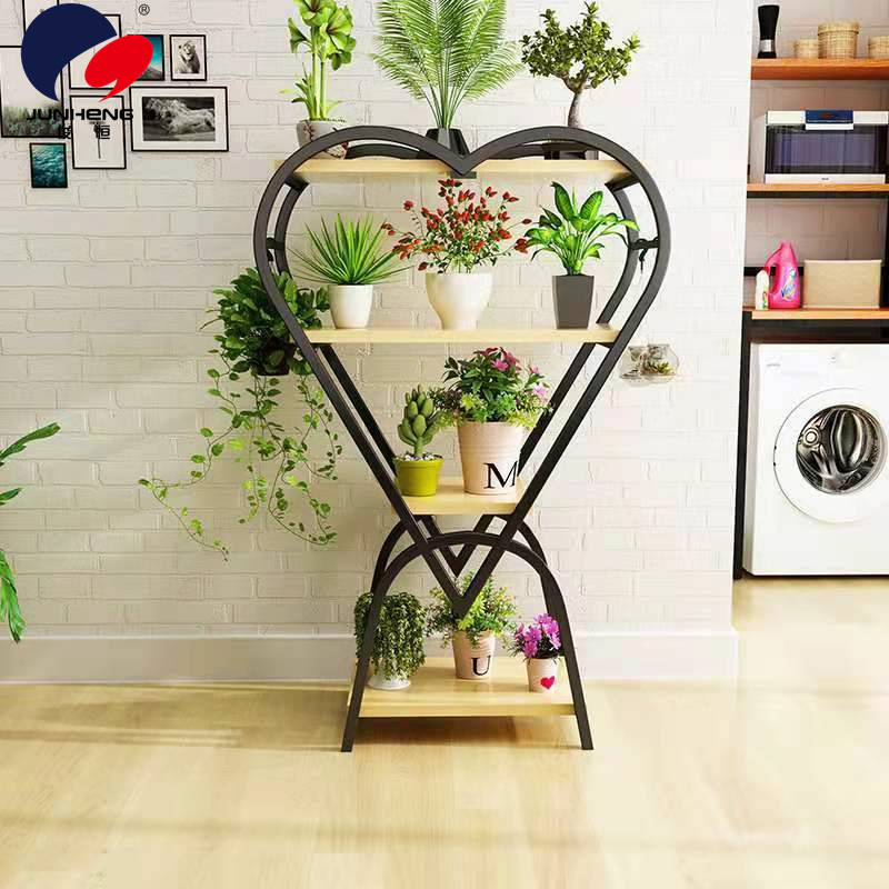 Nordic Style Flower Stand Creative Flower Rack Solid Wood Floor Flower Stand Storage Rack Indoor Balcony Flower Stand Office Flower Stand