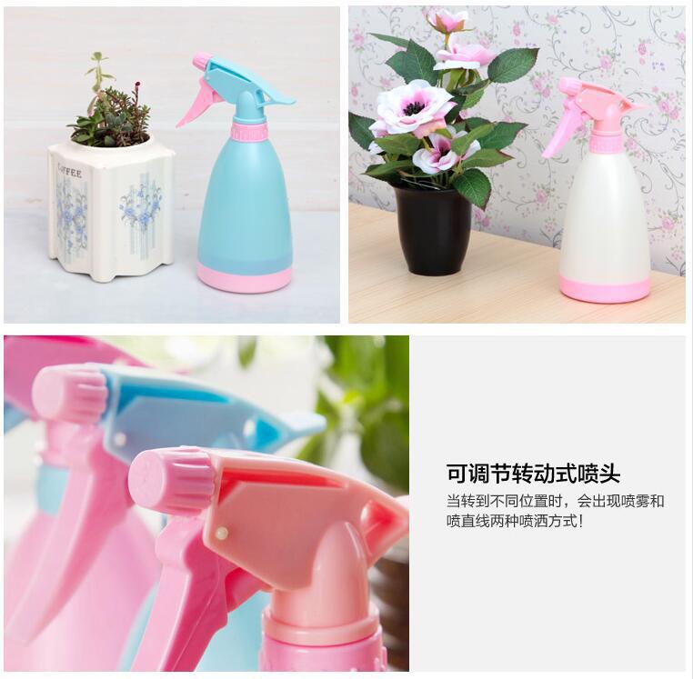 500ML spray bottle hand pressure plastic flower sprayer candy color sprinkling canister garden matching spray bottle