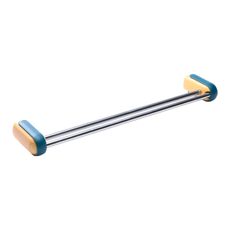 Punch Free Towel Rack Bathroom Towel Rack Hook Bathroom Hanger Single Rod Towel Bar Toilet Wall Hanging Storage Rack