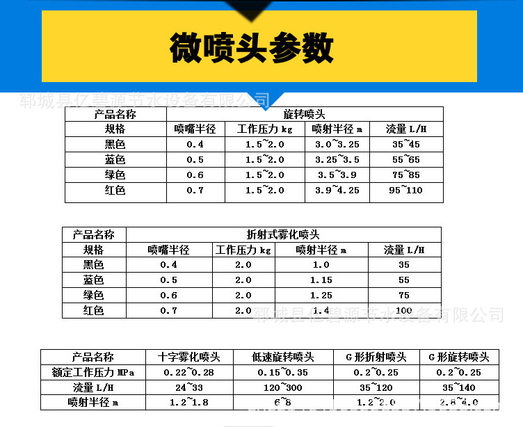 Water-Saving Irrigation Equipment Factory Wholesale Specification Drip Irrigation Pipe Fittings Plastic Rotation Sprayer G Type Micro Sprinkler