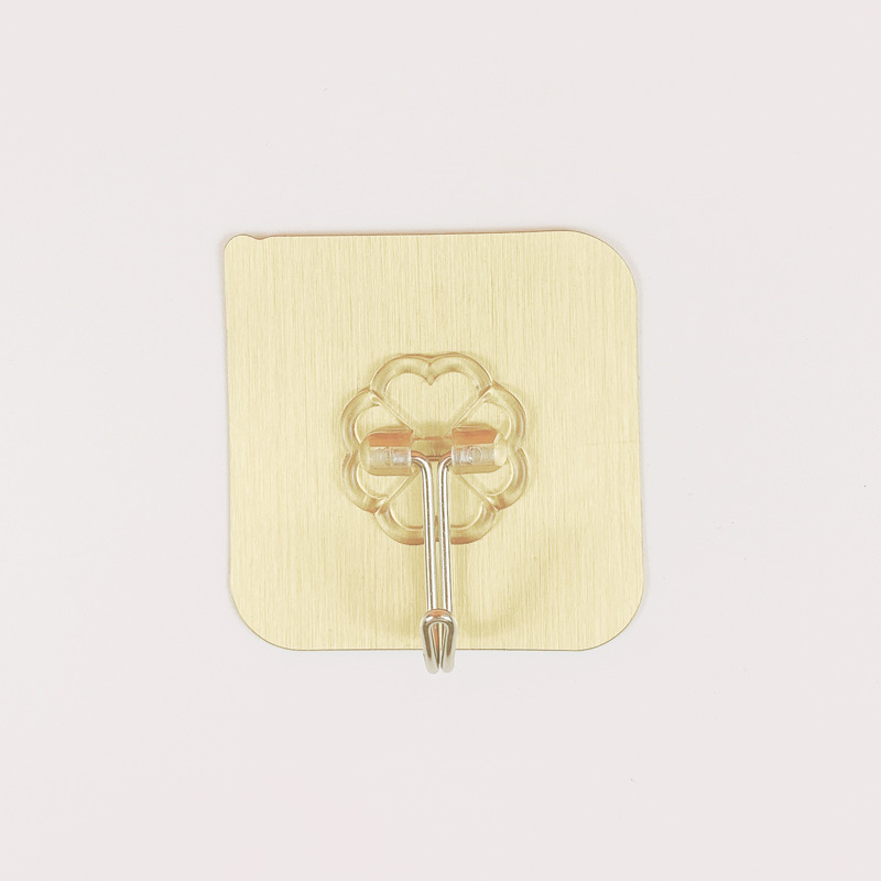 Stall Hook Transparent Frosted Nano Pattern Seamless Hook Bathroom Plastic Punch-Free Iron hook