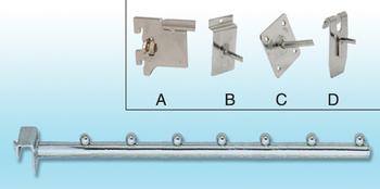 Iron hook diameter 19mm linked to supermarket shelf bracket, iron bracket 7 Zhu Zhi