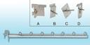 Iron hook diameter 19mm linked to supermarket shelf bracket, iron bracket 7 Zhu Zhi