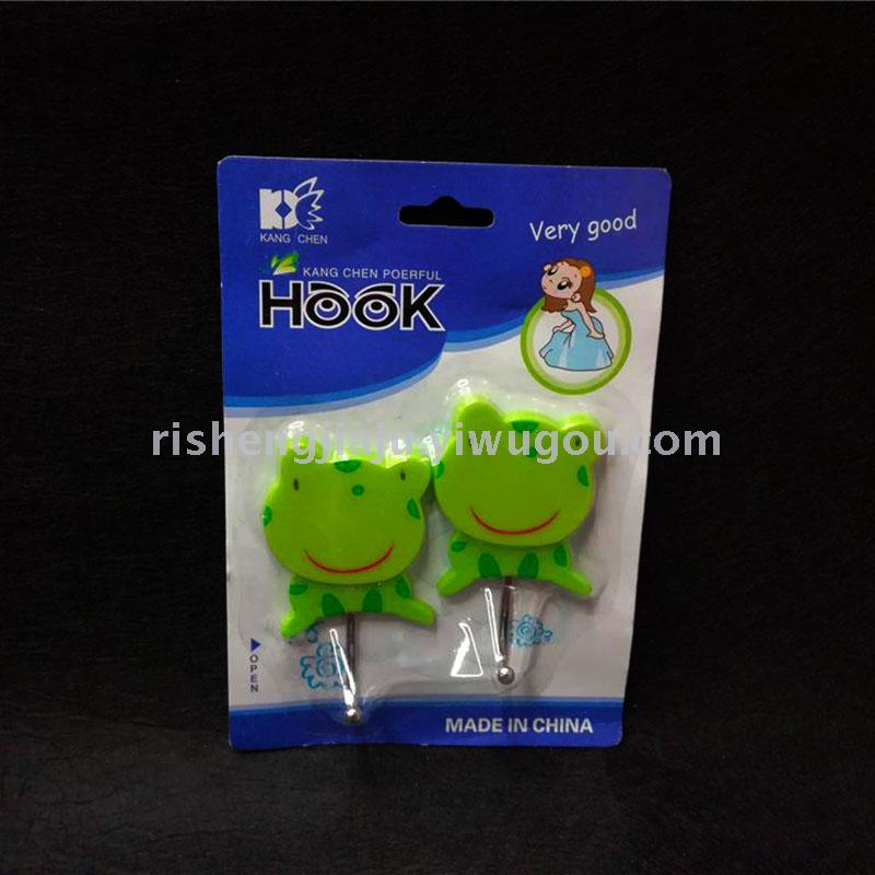 English paper card thick iron hook cartoon frog strong stick hook RS-5987