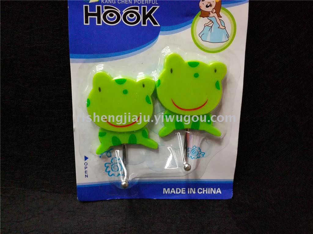 English paper card thick iron hook cartoon frog strong stick hook RS-5987 English paper card thick iron hook cartoon frog strong stick hook RS-5987