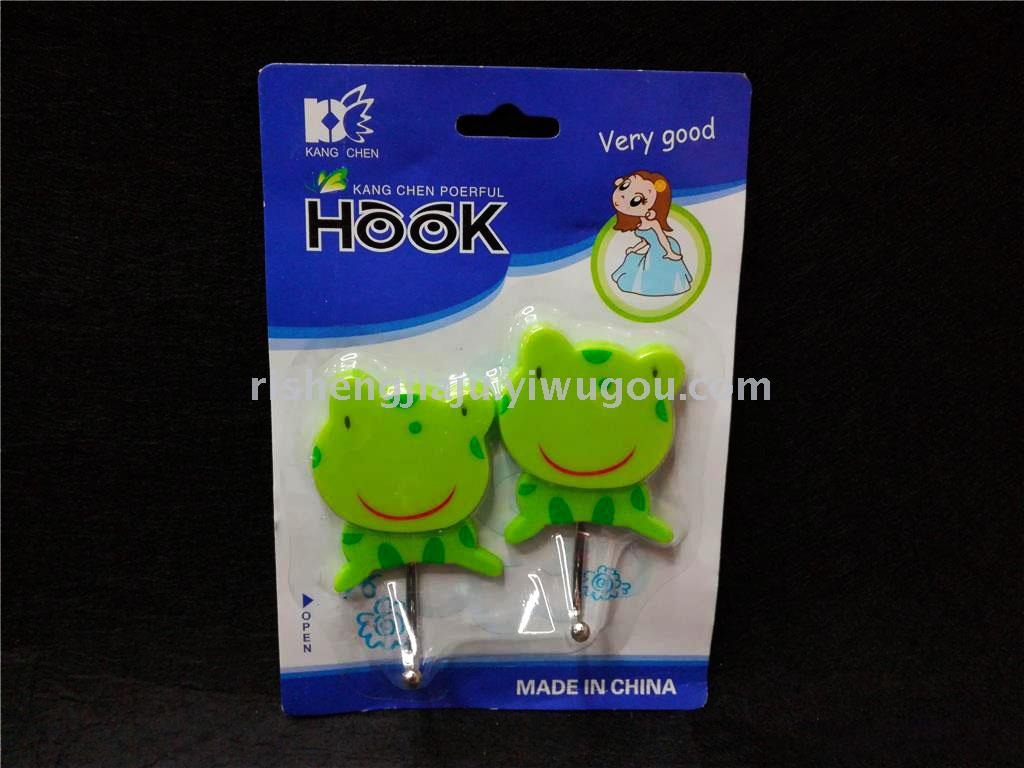 English paper card thick iron hook cartoon frog strong stick hook RS-5987 English paper card thick iron hook cartoon frog strong stick hook RS-5987