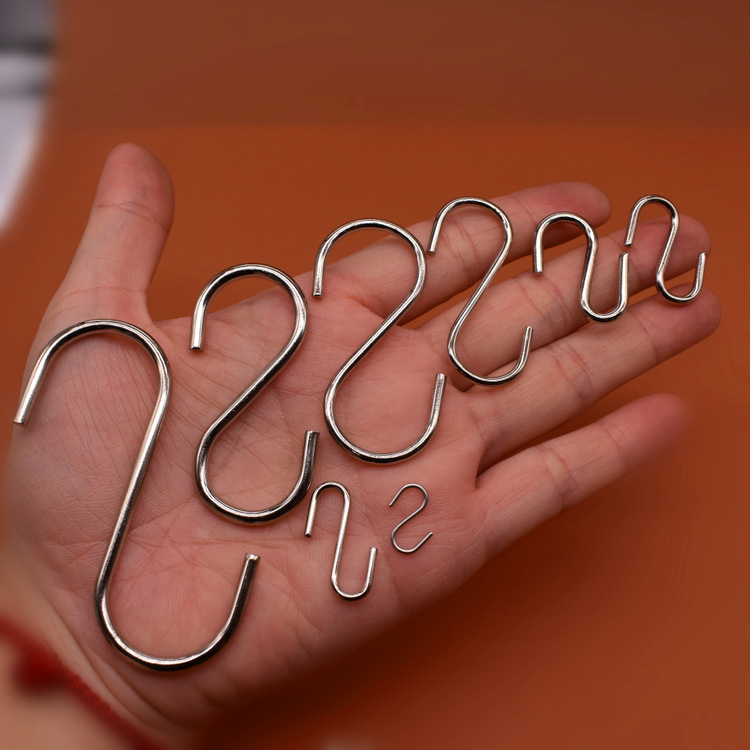 Manufacturers Supply Hardware S Iron Hook Metal Small Hook S-Shaped Iron Hook Furniture Hook S-Shaped Hook