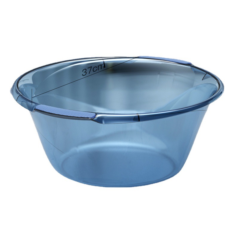 Household Thickened Washbasin Plastic Basin Laundry Basin Washbasin Large Durable Student Dormitory Clothes Cleaning Basin Baby