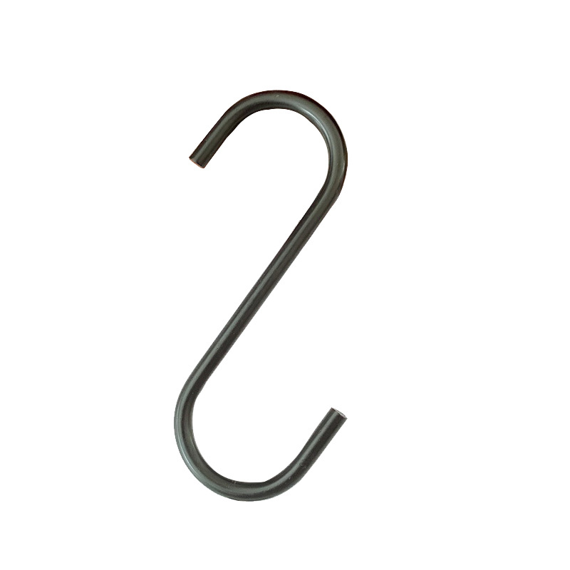Bold and Lengthened Clothing Store S Hook Metal Hook round S Hook Iron Hook Coat Hook Clothes S-Shape Hook